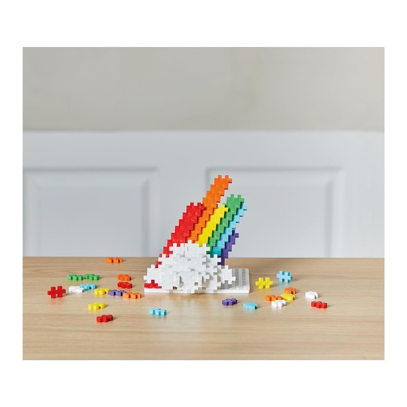 Plus-Plus 3976 Ingenious Construction Toy, Rainbow, Creative Building Blocks, Building