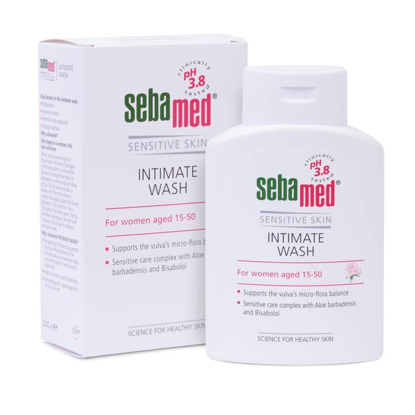 SEBAMED Feminine Intimate Wash pH 3.8 Daily Vaginal Hygiene Wash 6.8 Fluid Ounce (200mL) Pack of 3