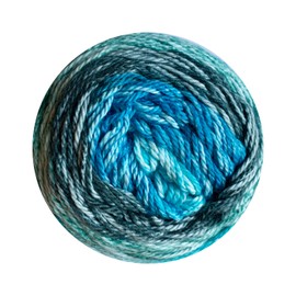Troyarn Cotton Royal Ombre (1 Skein Pack) with Rainbow Colors, Soft Organic Cotton Yarn for Crocheting and Knitting - 100g (230yds) - Four Season Use