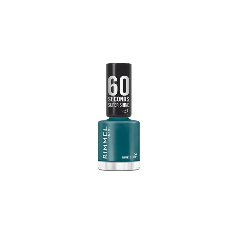 Rimmel 60 Seconds Super Shine Nagellack, schnelltrocknend, lebendige Farbe, langer