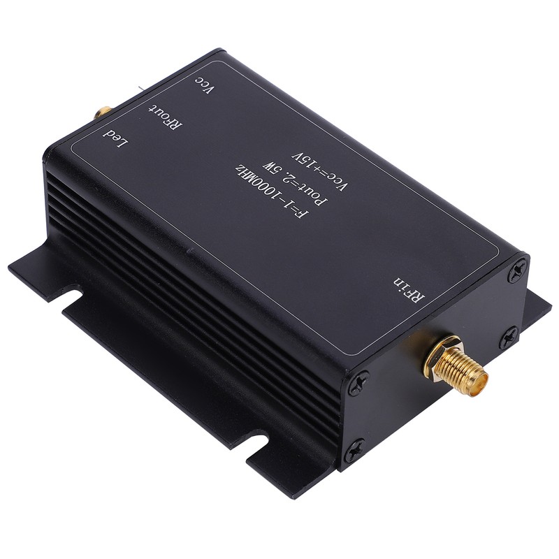 RF Power Amplifier 15V 1‑1000MHz Broadband AMP Aluminum Alloy Printed