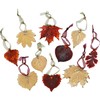 Ornament, Maple Leaf, Copper Dipped, Real Leaves, 2.5 Inch Length