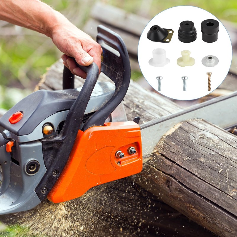 9-Piece Vibration Damper Set for Chainsaw, Rubber Buffer for MS240,