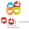 Pack of 100 Poultry Foot Rings, Chicken Identification Legs Rings