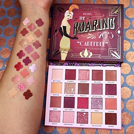 RUDE Roaring 20's Paleta de sombras de ojos | Tonos atrevidos, aterciopelados mate y brillantes para looks glamorosos vintage, paleta de maquillaje me
