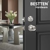 BESTTEN 3 Pack Keyed Alike Exterior Door Knobs and Single