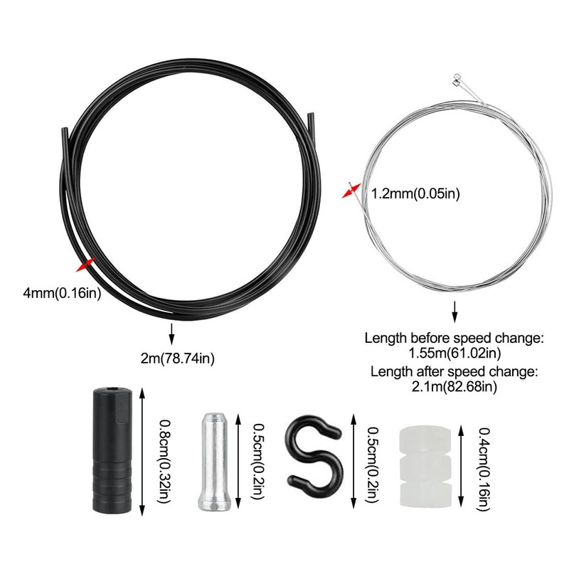 Bicycle Shift Cable Set, Universal Bicycle Shift Cable for Mountain