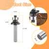 sourcing map Roundover Router Bit 1/4" Shank 5/16" Cut Diameter