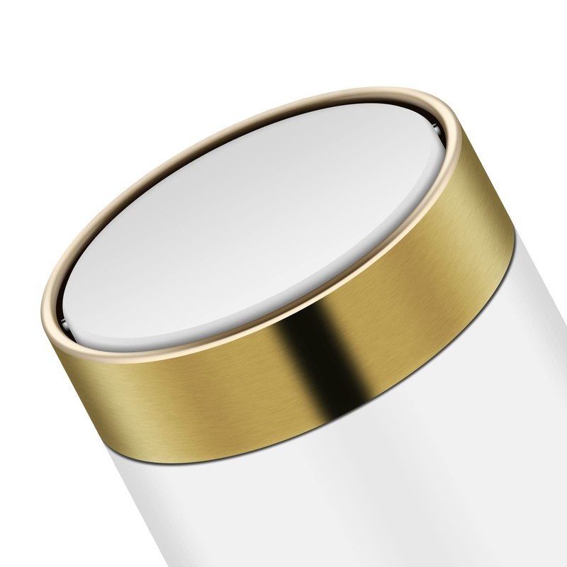 1.5 Liter Mini Trash Can with Lid, Metal Small Tiny