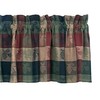 Park Designs Farmhouse Kitchen Valances for Windows - Plaid Pine