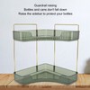 2 Tier Corner Bathroom Countertop Organizer Space Saving Easy Assembly