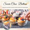 NPLUX 12 Count Cupcake Containers 12 Pack Cupcake Holders with