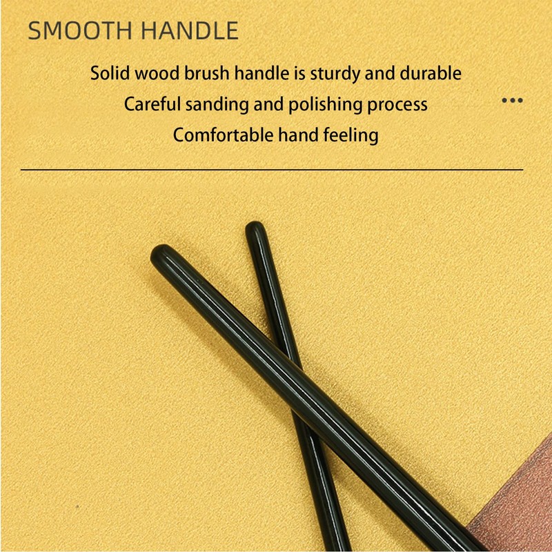 Ksvsonrvi Blade Eyeliner Brush + Eyebrow Brush Set, 2 Pack