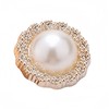5PCS Gold White Pearl Buttons Fastener - Versatile Sewing Accessories