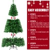 RooTrimmer Christmas Tree, 6 FT Artificial Christmas Tree, Unlit Christmas