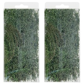 Woohome DIY Miniature Static Grass Tuft Miniature Shrubs Bushes Model Trees Bush Miniature Flower Cluster for Miniature Tabletop Games Model Railway Off-Road Construction Dark Green