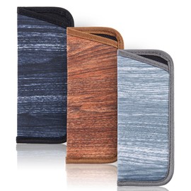 3 Pack Reading Glasses Pouch - Soft Eyeglasses Sleeve Reading Glasses Bag Portable Cute Eyewear Case