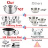 WEPSEN Mixing Bowls Set, 27PCS Stainless Steel Mixing Bowl with