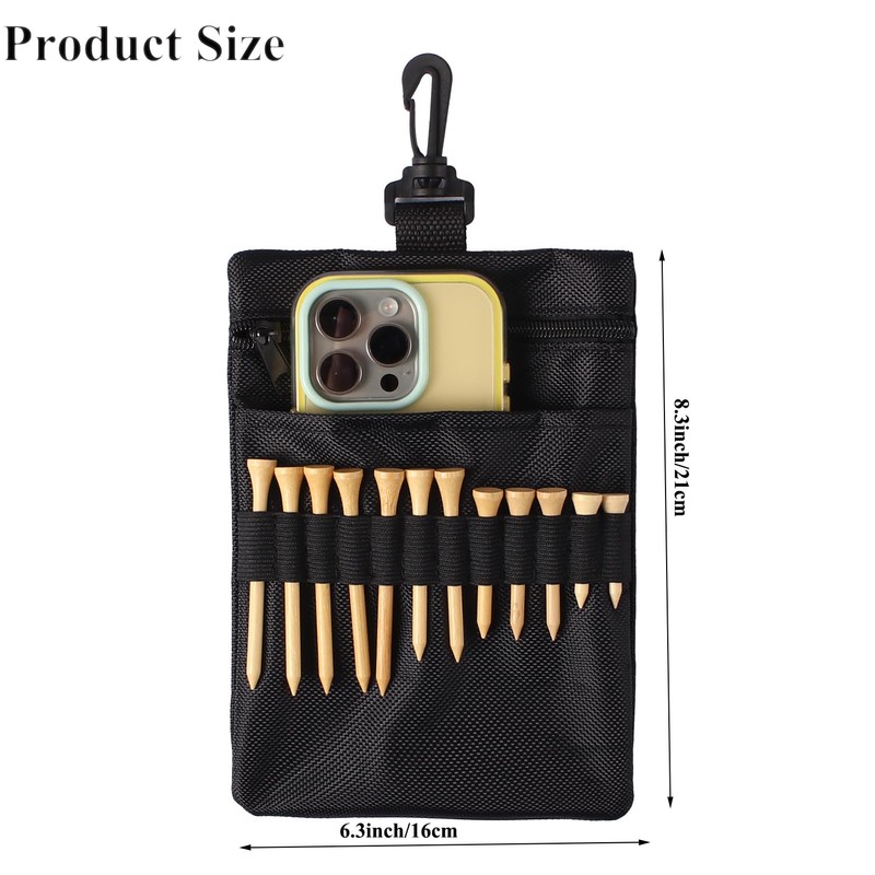 Palhyte Portable Golf Tee Pouch Bag, Golf Tee Ball Pouch