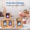 Shallive Cupcake Boxes 12pcs, Individual Cupcake Containers Brown with Window