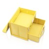Foldable Collapsible Storage Organizer Box for Desk with Flip Top