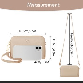 ZMDB Crossbody Bag for Women, PU Leather Women Small Cross Body Bag Handbags Shoulder Bag for Women Phone Bag with Adjustable Strap & Wristlet, Ladies Crossbody Bag Clutch for Party Holiday Travel