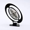 Puffin Plastics Rugby Ball Display Plinth - BLACK (With Free