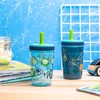 Zak Designs Campout and Camping Kelso Tumbler 3pc Set, Leak-Proof