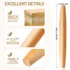 French Rolling Pin for Baking –11.8inch Natural Beech Wood Rolling