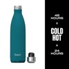 S'well Stainless Steel Water Bottle, 25oz, Peacock Blue, Triple Layered
