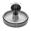 Dehner Hamburger Press, Diameter 11.3 cm, Height 7.8 cm, Aluminium,