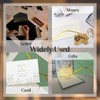 30 Pack #10 Business Envelopes with Gold Border and Stickers,