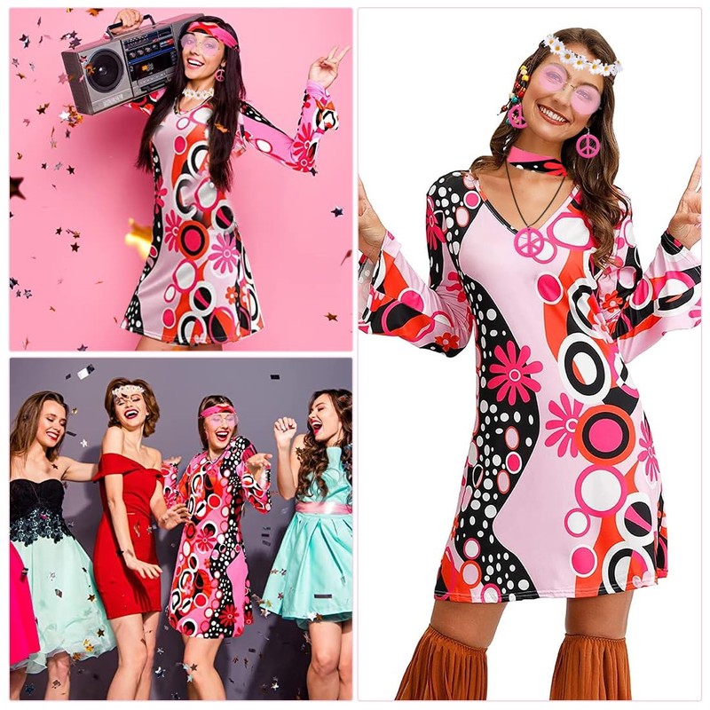 Sprinlot Hippie Costume Lady
