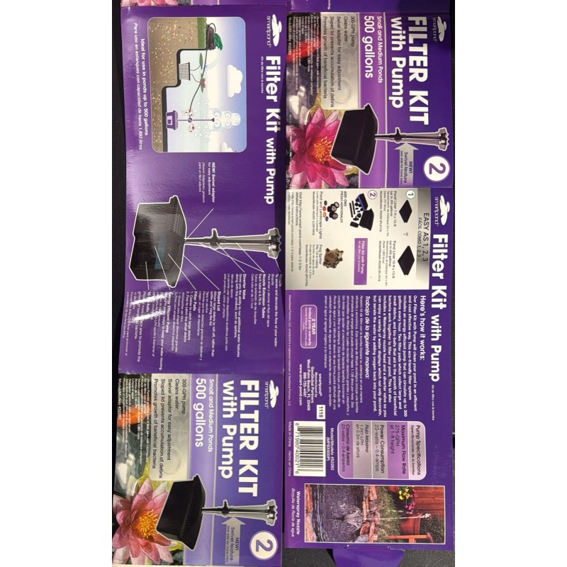Smartpond Filter Kit With 300 GPH Pump 52282 Ponds up