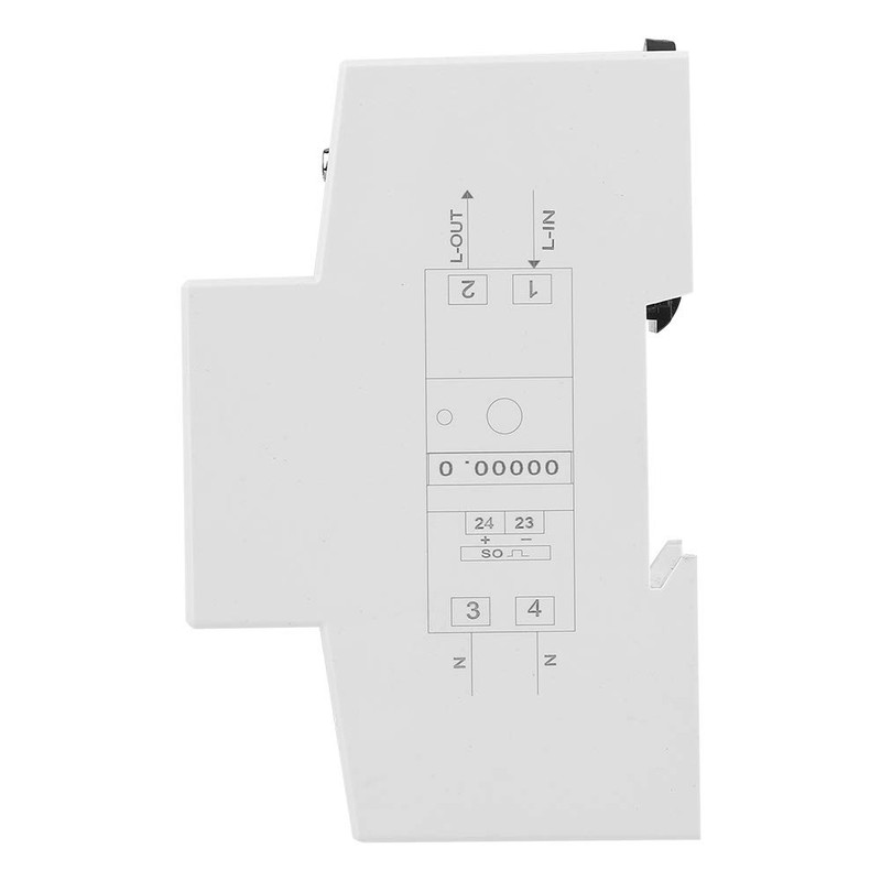 Fafeicy DDS015 Digital LCD Single-Phase Energy Meter, 5-80A 230V 50Hz