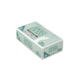 danroppuho-mupurodakutu Natural Rubber Ultra Gloves EX100 07618 (SS) 100 maiiri