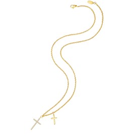 Eastside Women's Necklace Stainless Steel with Zirconia, Stainless Steel, Cubic Zirconia