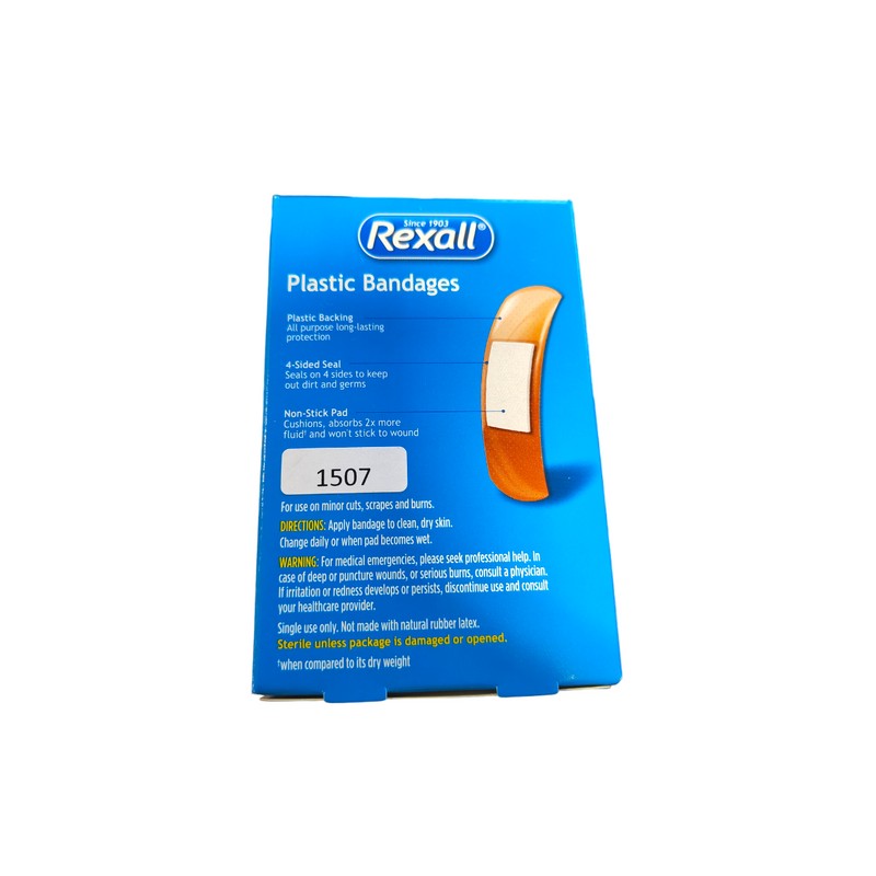 REXALL (3 PK) Rexall Plastic Bandage, 4-Sided Seal, .75" x