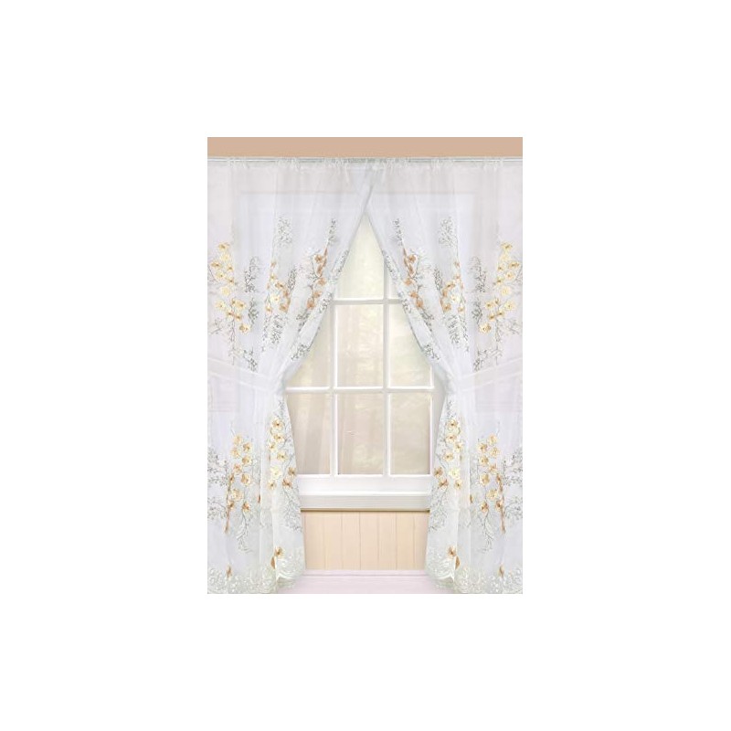 Popular Bath Bloomfield, Window Curtain, Beige