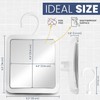 MIRRORVANA Hangable Fogless Shower Mirror for Shaving with 360° Swivel