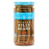Tillen Farms Veggies, Pickled Crispy Dilly Beans, Hot and Spicy,