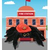 DolliBu Black Spider Firefighter Stuffed Animal with Name Personalization -