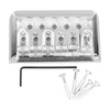 Fixed Hardtail Guitar Bridge U Shape Saddle Bridge Replacement Metal