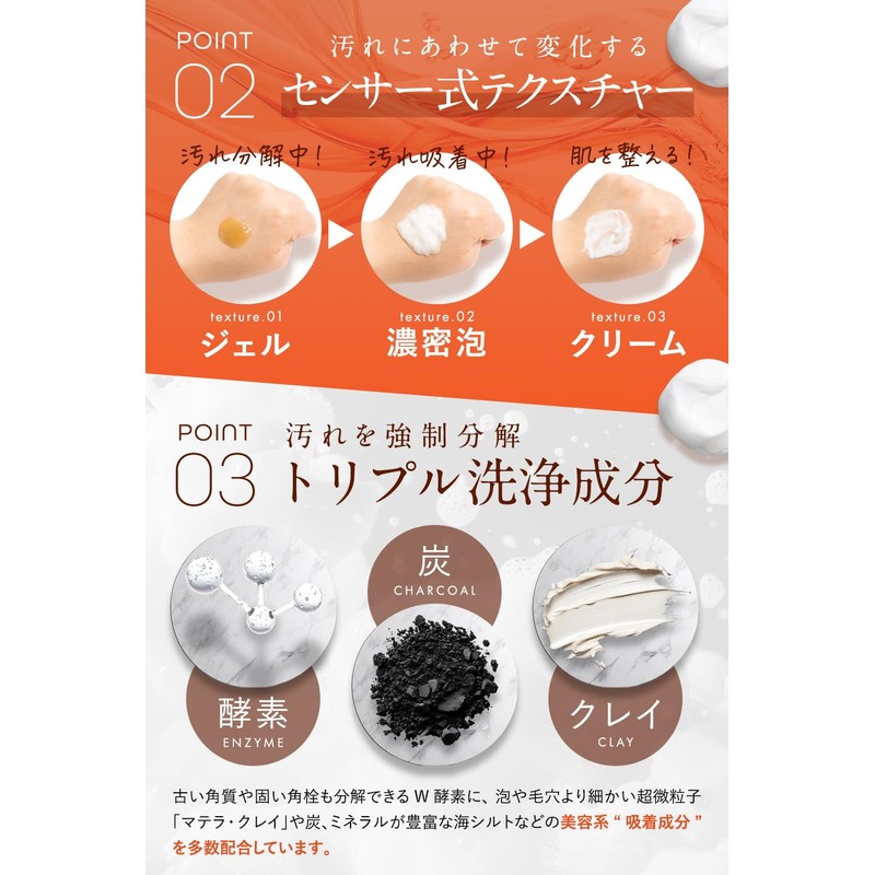PiLie・mo Cleansing Foam for Pores, Dirt, and Blackheads; Makeup Remover;