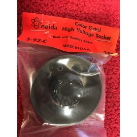 S-92-C COLOR OCTAL HIGH VOLTAGE SOCKET ONEIDA 1 PCS NOS