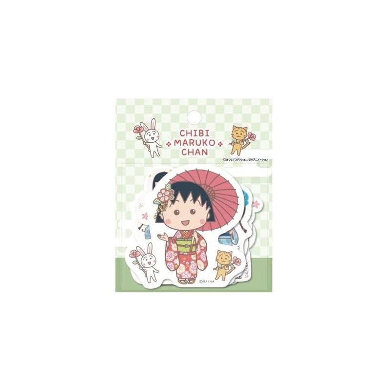 Naito Design Laboratory Chibi Maruko-chan Flake Sticker (Kimono Classmate) 45699