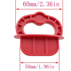 1/4" Deck Board Jig Rings CHENJIN 8PCS Red Plastic Gap Deck Board Spacer Guide for Pressure Treated