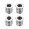 sourcing map 4Pcs Threaded Inserts Nuts, M4x10mm Hex Socket Drive