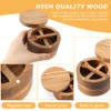 Saycker Wood Salt and Pepper Bowl, with Swivel Lid and