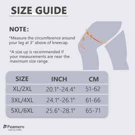 Feamero Plus Size Knee Brace for Knee Pain, with Hinges & Cross Compression Straps for Meniscus Tear, Arthritis, Joint Support Adjustable for Men & Women, Obese People (XL/2XL)